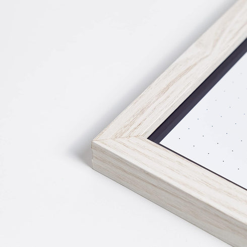 U Brands Rustic Weekly Dry Erase Planner Board, 14 x 14 Inches, Office Supplies, White Wood Frame by U Brands