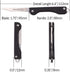 Samior S12 Mini SlipJoint Scalpel Folding Pocket Knife with 10pcs #11 Replaceable Blade, Black G10 Handle Utility EDC Keychain Knife for Box Cutting, Crafting 0.5oz by Samior