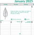 Brownline EcoLogix Monthly Wall Calendar 2024, 17-inch Height for Office & School Supplies