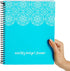 Blue Monthly Budget Planner, Bill Organizer with 24 Pockets for Receipts, Home Expense Tracker (8x10 In)