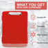 Sooez Clipboard with Storage - High Capacity Nursing Clipboards with Pen Holder, Heavy Duty Plastic Storage Clipboard