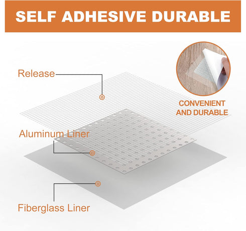 Drywall Repair Kit, Self Adhesive Patch for Quick Repair of Large Holes, 2/4/6/8inch