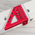 Versatile Carpenter Square Scribing Ruler, 3D Multi-Angle Measuring Tool with Angle Pin for Woodworking