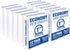 Samsill 1.5 Inch Economy 3 Ring Binder, Made in The USA, Customizable Clear View Cover, White, 12 Pack (MP128557)