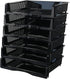 Wekioger Stackable Plastic Paper Organizer Tray, 6 Packs File Document Basket for Desk Organization