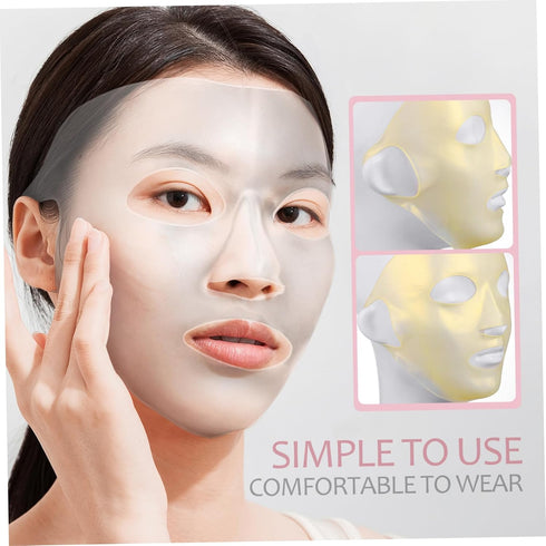 ELAYARD 3pcs Silicone Facial Mask Covers Moisturizing Steam Beauty Mask Covers for Use