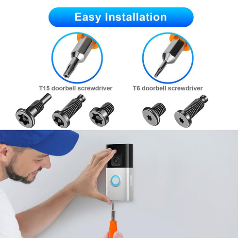 CTYUKHS 20Pcs 2/3/4/Pro 2, Security Screws for Camera Doorbell Screws Replacement with Video Doorbell
