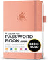 Clever Fox Password Book - Internet Address Organizer Logbook with Alphabetical Tabs - Medium Password Keeper (Peach