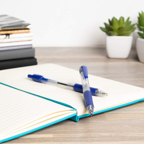 Simply Genius Ballpoint Pens in Bulk, 50 Pack Retractable Office Pens for Schools, Notebooks, Journals & More