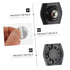 8pcs KICHOUSE Self-Adhesive Wheels for Storage Boxes and Trash Cans Easy to Install Silent Rolling Casters with Strong