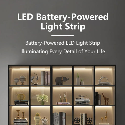 TIANCILC 40 inch Counter, Closet, 4000K White LED Strip Lights, Wireless LED Strip Lights for Kitchen Under Cabinet