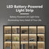 TIANCILC 40 inch Counter, Closet, 4000K White LED Strip Lights, Wireless LED Strip Lights for Kitchen Under Cabinet