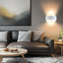 (1PCS) LightInTheBox Modern Wall Sconce Indoor Wall Light Fixture Half Moon Metal Wall Lamp White for Stair Hallway