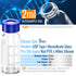 Autosampler Vials, 100 Pcs 2ml HPLC Sample Vials, Clear Glass Bottles with Write-on Spot and Graduations, 100 Pcs Blue
