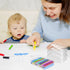 Dcocdeely 6 24 (6) Pcs Plastic Crayon Box Holds Crayon With Hinged Lid, Clear Crayon Organizer Crayon Holder Case