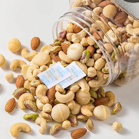 100Pcs 2 Gram Silica Gel Packets, Color Indication Food Grade Desiccant Packs for Storage, Moisture Absorbers