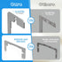 Wall Plate Spacer, Flush Fit Device Leveling Plates for Wall Outlet Repair, 15 Pcs Silver Receptacle Spacers