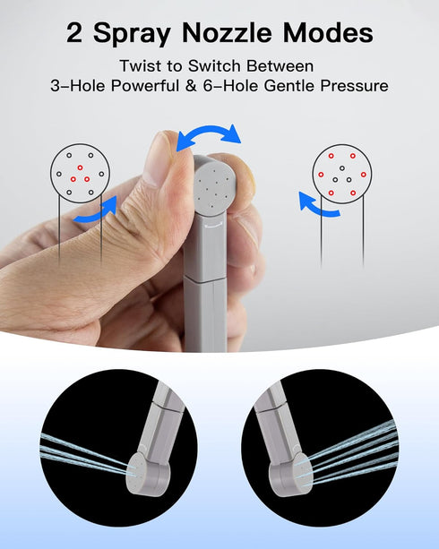 Handheld Portable Travel Bidet Sprayer, Rechargeable Electric Bidet, Peri Bottle for Women & Men, Upside Down Design