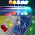 300 Bulb 3mm 5mm 2 5 Adeept Pieces Clear LED Diodes, Light Emitting Diodes Lamp Pin Round Assorted Colors Kit