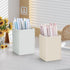 Pen Holder for Desk, Nordic Elegance Square Silicone Pencil Holder, Waterproof Multifunctional Office Supplies (Grey)