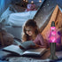 Biulazyda 16" 17 Black LED Liquid Motion Lamps, Colors Changing Lamp with Remote, Mood Night Light for Kids Adults