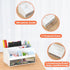 Office Desk Organizer with Drawers, Desktop Accessories Stationary Caddy for Pens, Business Cards & Sticky Notes (White)