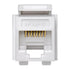 6 T568A/B 61HOM-RW6, Leviton Home Snap-In Connector, Wiring, White