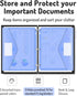 Forvencer Binder Pocket, 10 Pack Super Heavyweight Poly Binder Pocket with Hook and Loop Fasteners Closure, Binder Folders Side Loading, 3 Ring Binder Pocket, Letter Size, Assorted Colors by Forvencer