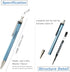 Titanium Ballpoint Pen with Clip - EDC Pocket Pen, Blue