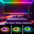 5050 16.4ft dalattin LED Strip Lights IC+RGB, Led Lights for Bedroom, DIY Multiple Colors on One Line, Led Lights
