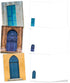 The Best Card Company - 20 Blank Note Cards Bulk Box 4 x 5.12 Inch + Envelopes, Architectural Doorways Collection (10