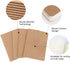 EUSOAR Blank Memo Scratch Pads, 24 Pack, A6 3.9" x 5.5", 60 Pages, Softcover Kraft Notebook, Unlined Travel Journal Set