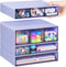 Desk Storage Organizer with 9 Drawers, FODIENS 4 Tiers Stackable Desktop Craft Storage Drawers for Makeup Jewelry
