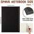 Eersida 20 Pack A5 Spiral Notebook Bulk, 5.5 x 8.3 Inches, College Ruled Hardcover Notebooks, 50 Sheets 100 Pages