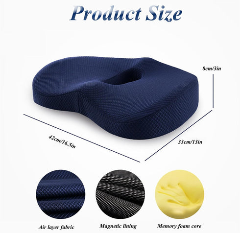 YBLANDRV Hemmoroid 42x33x8cm) Office Chair Seat Cushion, Orthopedic Seat Cushion for Office, Memory Foam Seat Cushions