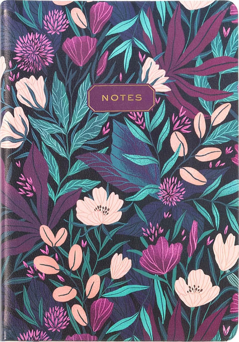 Eccolo Medium Lined Journal Notebook, Flexible Cover, A5 Writing Journal, 256 Ruled Ivory Pages, 3 Ribbon Bookmarks