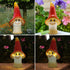 Solar Garden Large Mushroom Decor Outdoor Statue - Mushroom with LED Waterproof Sculptures Lights, Cute Mushroom