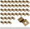 Table Desk Top Fasteners with Screws - Bronze Heavy Duty Z Table Top Connectors, 40 Packs Set (Clips and Screws)