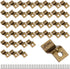 Table Desk Top Fasteners with Screws - Bronze Heavy Duty Z Table Top Connectors, 40 Packs Set (Clips and Screws)