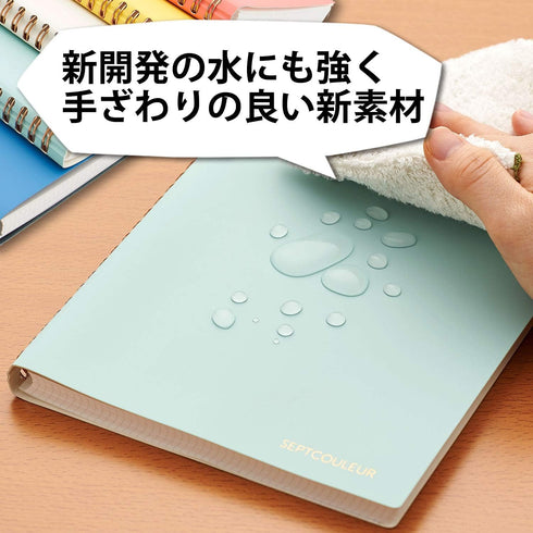 Maruman Septcouleur Lab Notebook, Comfort Mint (N768-53), 8.35"x6.22" (A5), 3mm Square Grid, 100 Sheets