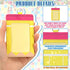 6 Harloon Pcs Teacher ID Badge Holder with Lanyard Teacher Appreciation Gifts PU Cute Composition Notebook Pencil