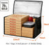 Commercial Frozen Cooler Insulated Food Delivery Bag & Drink Carrier with Hard Bottom, XXX-Large Pizza Bags for Food