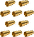10-Pack 1/2" PEX-A x 1/2" Female Sweat Adapter, Expansion PEX-A F1960 Brass Plumbing Fitting