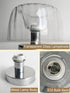E14 Bulb,3000K Modern Wall Sconce with Hardwired,LED Wall Light Fixtures with Warm White Wall Lamp with Clear Glass