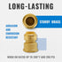 SUNGATOR 3/4 Inch x 1 Inch FNPT Adapter, No Lead Brass Push-to-Connect Female Plumbing Fittings
