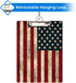Britimes Decorative Clipboard, Hardboard Wood Nursing Clip Board for Standard A4 Letter Size with American US Flag