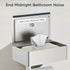 Commercial(1, FORIOUS Toilet Paper Holder with Shelf, Sanitary Napkin Receptacle Tampon Holder, Wall Mount Toilet Paper