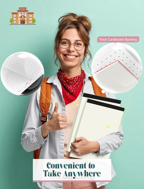 Dot Grid Journal Notepad, 8 Pack, 8.5 x 11, 30 Sheets, White Dotted Journal for Sketching, Drawing, Writing Pads