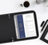 Fireproof 3 Ring Binder with Zipper, 1 Inch D Rings Hold up 245 Sheets of 8.5" x 11", Built-in Net and Pen Holder