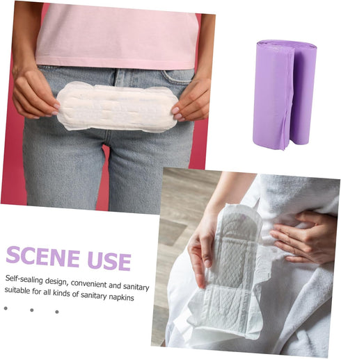 100pcs FOMIYES Tampon Disposal Pouches Sanitary Bags for Menstrual Care Private Feminine Hygiene Waste Bags